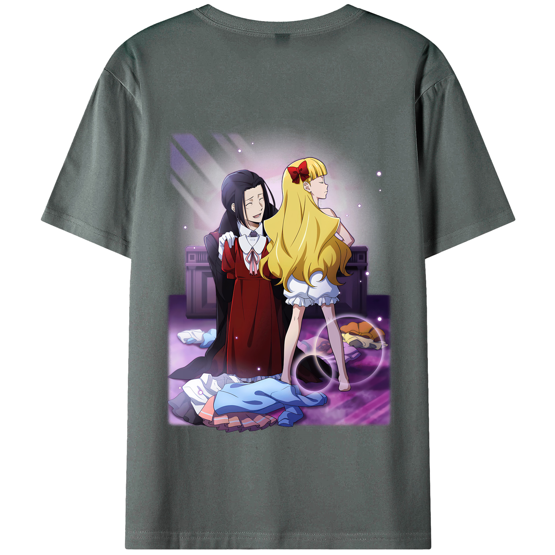 （画像用） 文豪ストレイドッグス Bungo Stray Dogs 綿100％半袖Tシャツ（背面プリント）